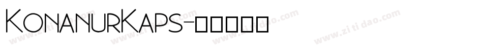 KonanurKaps字体转换