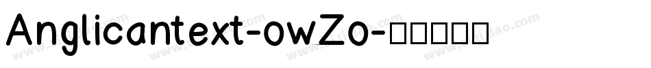 Anglicantext-owZo字体转换