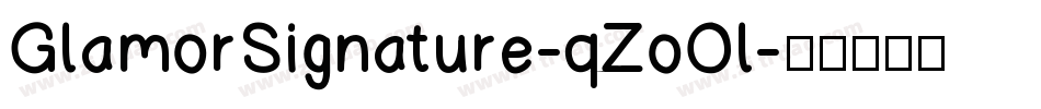 GlamorSignature-qZoOl字体转换