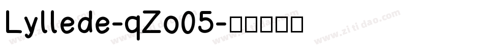 Lyllede-qZo05字体转换