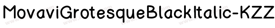 MovaviGrotesqueBlackItalic-KZZo字体转换