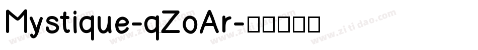 Mystique-qZoAr字体转换