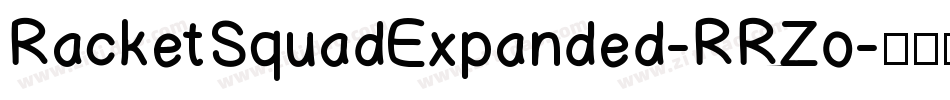 RacketSquadExpanded-RRZo字体转换