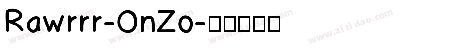 Rawrrr-OnZo字体转换