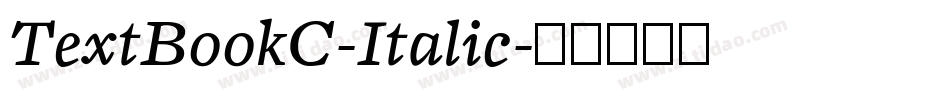 TextBookC-Italic字体转换