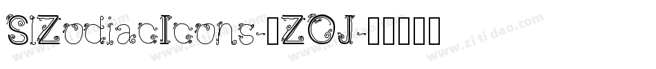 SlZodiacIcons-8ZOJ字体转换