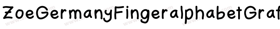 ZoeGermanyFingeralphabetGraffiti-2vwW字体转换