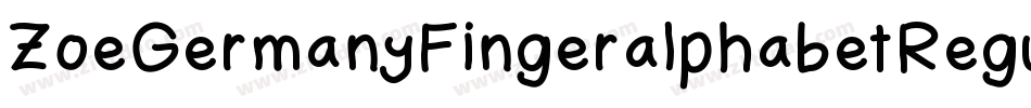ZoeGermanyFingeralphabetRegular-mpvP字体转换