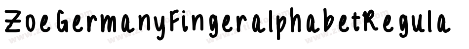ZoeGermanyFingeralphabetRegular-mpvP字体转换