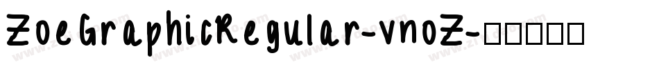 ZoeGraphicRegular-vnoZ字体转换