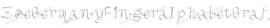 ZoeGermanyFingeralphabetGraffiti-2vwW字体转换