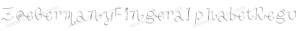 ZoeGermanyFingeralphabetRegular-mpvP字体转换