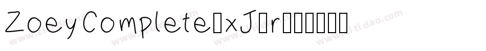 ZoeyComplete-xJ0r字体转换