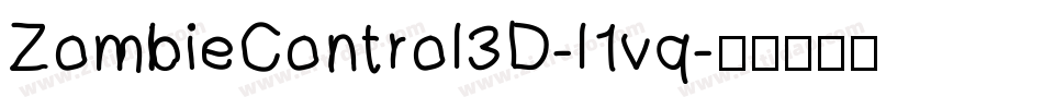 ZombieControl3D-l1vq字体转换