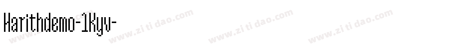 Harithdemo-1Kyv字体转换
