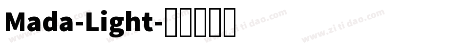 Mada-Light字体转换