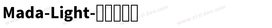 Mada-Light字体转换