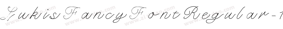 LukisFancyFontRegular-1yGj字体转换