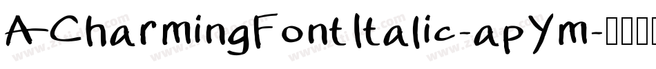 ACharmingFontItalic-apYm字体转换