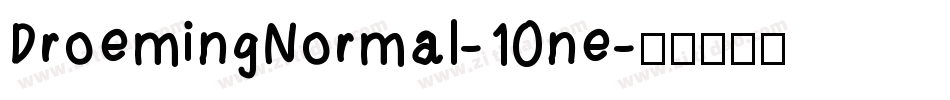 DroemingNormal-10ne字体转换