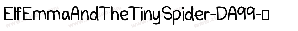 ElfEmmaAndTheTinySpider-DA99字体转换
