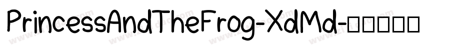 PrincessAndTheFrog-XdMd字体转换