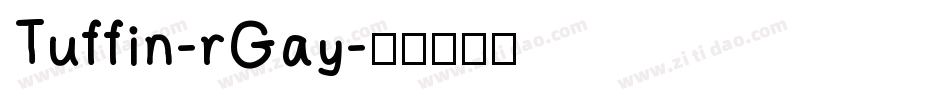 Tuffin-rGay字体转换