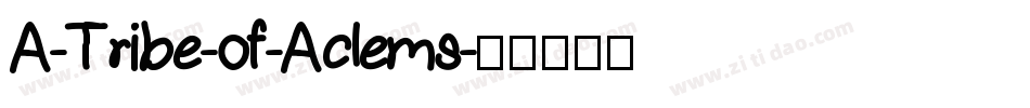A-Tribe-of-Aclems字体转换