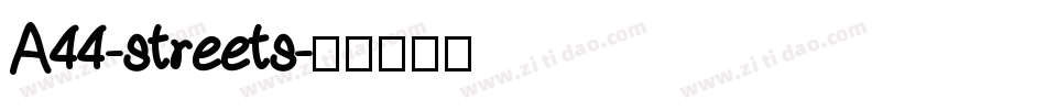 A44-streets字体转换