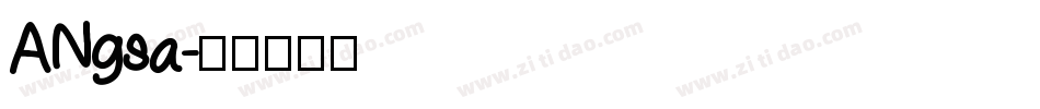 ANgsa字体转换
