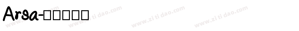 Arsa字体转换