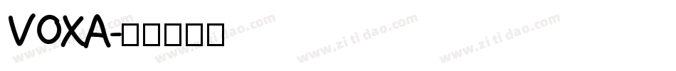 VOXA字体转换