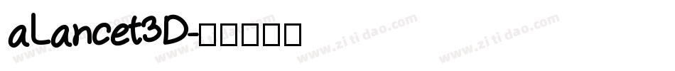 aLancet3D字体转换