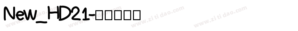 New_HD21字体转换