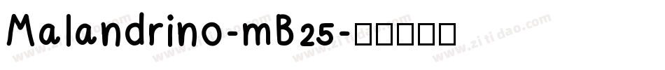 Malandrino-mB25字体转换