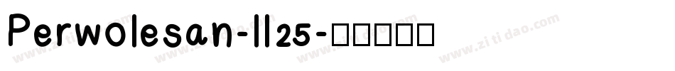 Perwolesan-ll25字体转换