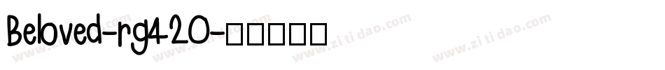 Beloved-rg42O字体转换