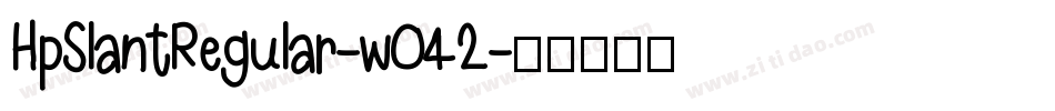 HpSlantRegular-wO42字体转换