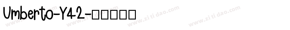 Umberto-Y42字体转换