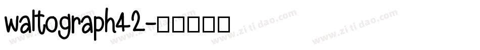 waltograph42字体转换
