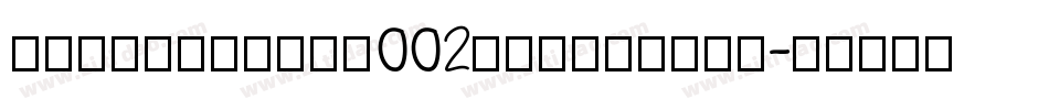 puncregular002regular字体字体转换