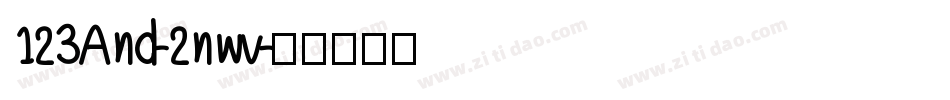 123And-2nwv字体转换