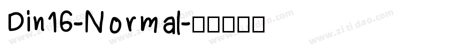 Din16-Normal字体转换