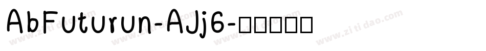 AbFuturun-AJj6字体转换