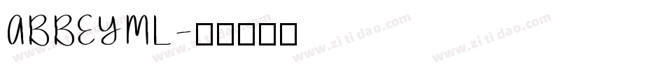 ABBEYML字体转换