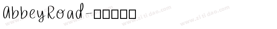 AbbeyRoad字体转换