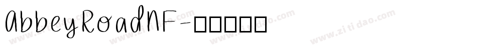AbbeyRoadNF字体转换