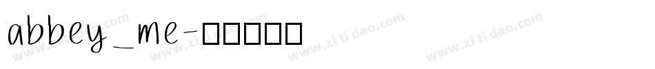 abbey_me字体转换