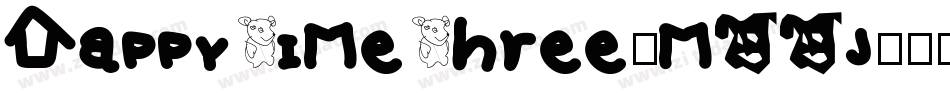 HappyTimeThree-mDDj字体转换