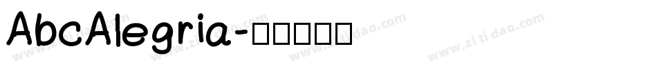 AbcAlegria字体转换
